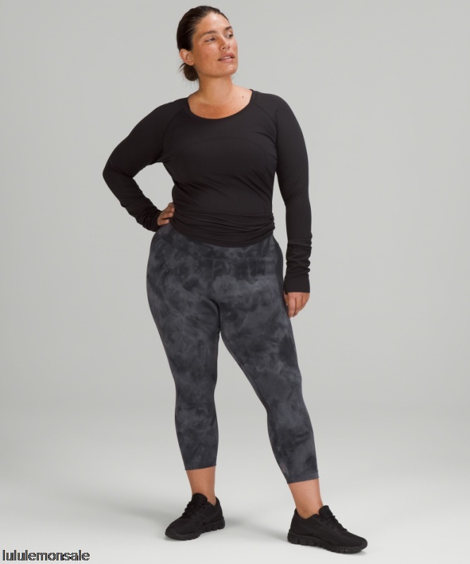 Lululemon Damen DELULU091 | Lululemon Deutschland Graphitgrau Wunder Train High-rise Crop 23